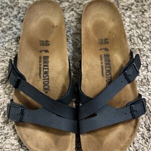 Birkenstock Yao slide Black Double Strap Sandals